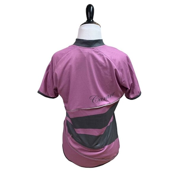 Canari Women's L Large Cycling Shirt Short Sleeve Water Bottle Pocket Reflectors - Picture 5 of 7